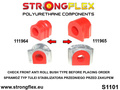 Front anti roll bar bush