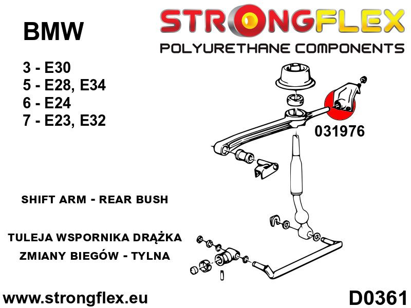 Shift arm – rear bush