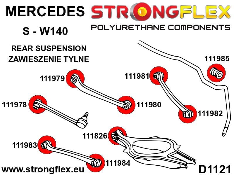 Rear trailing arm – rear bush SPORT