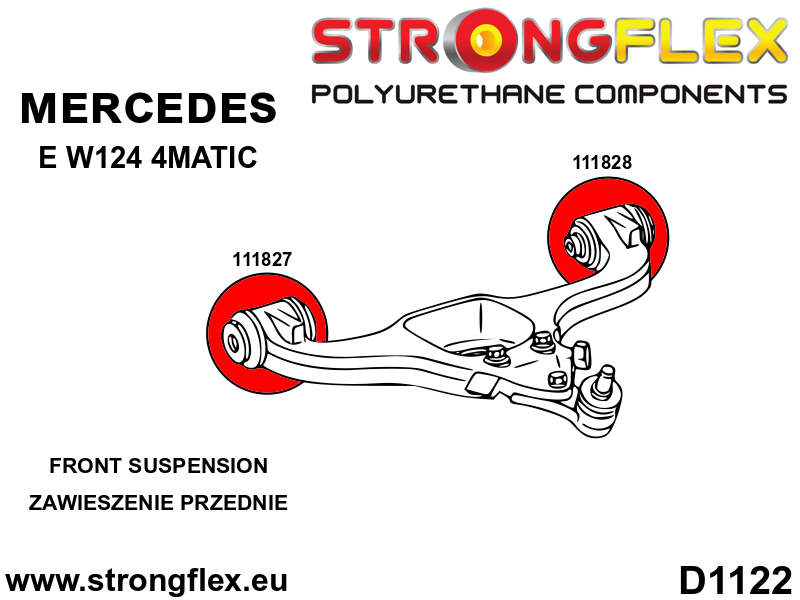 Front lower arm - rear bush SPORT