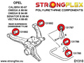 Rear anti roll bar link to arm bush