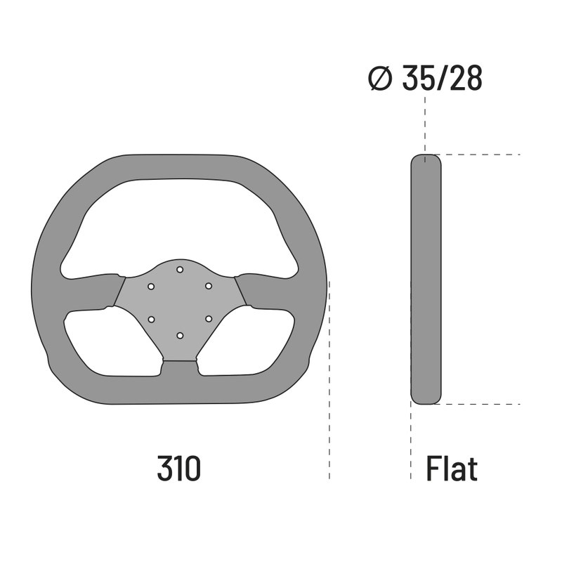 Sparco P310 Steering wheel Suede