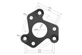 Adapter cardan 110mm to 96mm ZF / Getrag gearbox