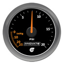 Innovate Analog MTX-A 20 PSI Vacuum/Boost Gauge Kit,Black Di