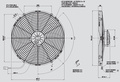 SPAL cooling fan 385mm  / 16" suction HD