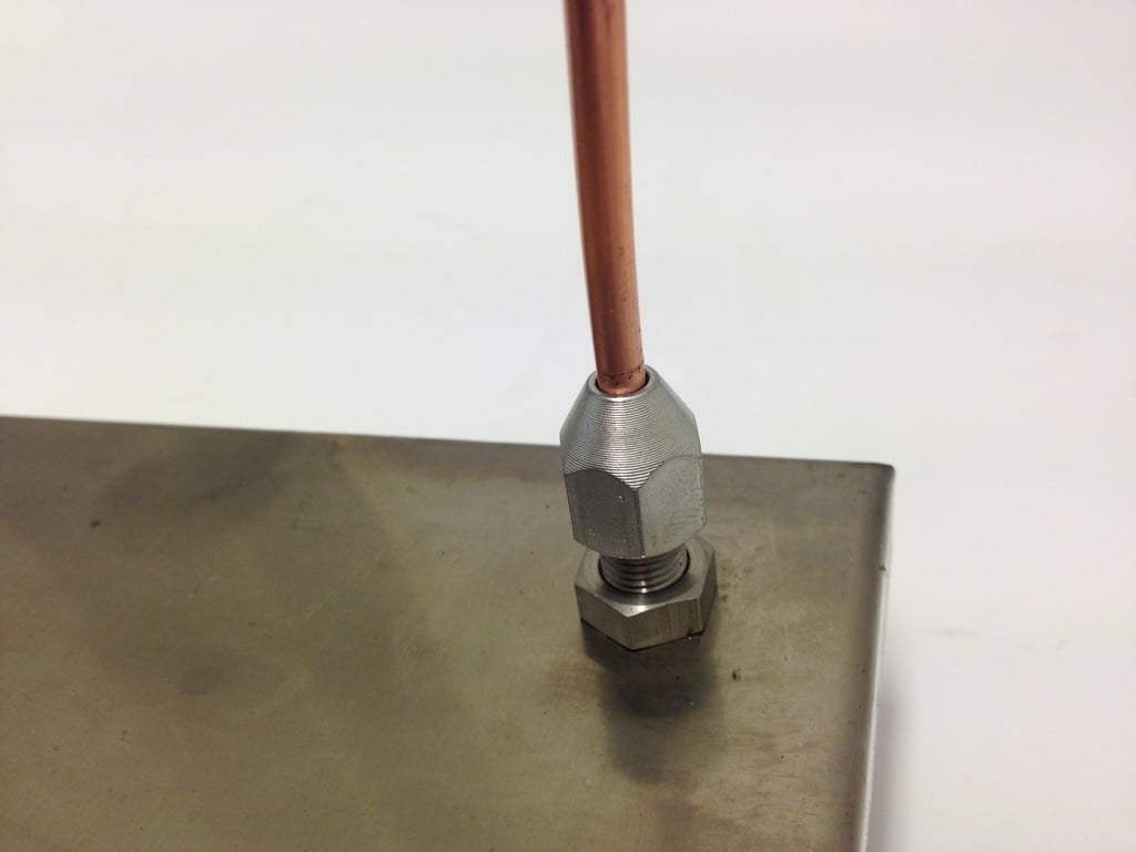 Bulkhead fitting 3/8-24 SS