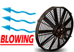SPAL cooling fan blowing