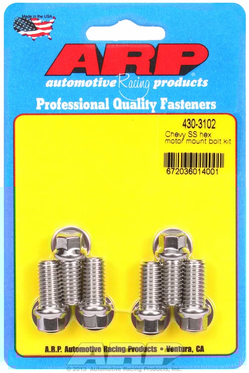 Chevy SS hex motor mount bolt kit