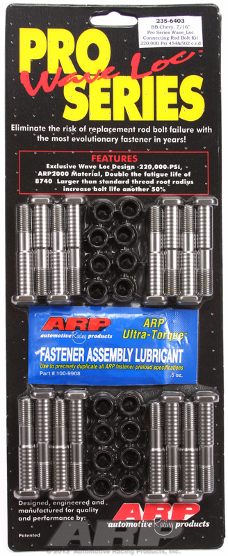 "BB Chevy 7/16"" pro-series rod bolt kit"