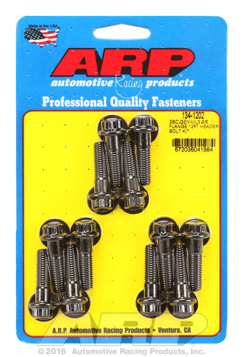 SBC GENIII/LS 3/8 FLANGE 12PT HEADER BOLT KIT