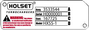 Holset / Cummins Turbocharger HT3B (3801851H)