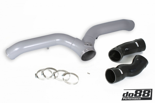 Porsche 997.1 Turbo Y-Rör, Silver för OEM IC