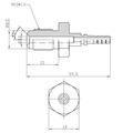 Brake fitting male M10x1 (no swivel)
