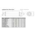 Exhaust silencer Tubex 2,5" (63mm) Universal Stainless