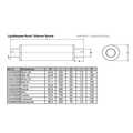 Exhaust silencer Tubex 2,5" (63mm) Universal SS