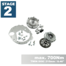 PMC STAGE 2 BMW M50 M52 M54 S50 S52 S54 - BMW M57N HGU HGK - 215mm / 8.46" (V)