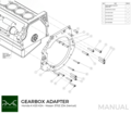 PMC Adapter Kit Honda K - Nissan 350Z Z33 370Z Z34 - 250mm / 9.84" (V)