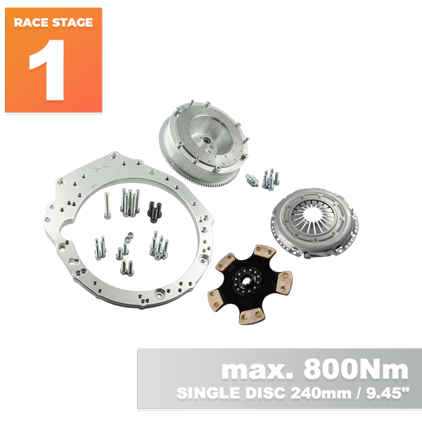 PMC RACE STAGE 1 Honda S2000 - BMW M57 / E46 S54 M3 - 240mm / 9.45"
