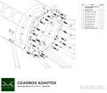 PMC Adapter kit Mercedes-Benz M113 - BMW M57 / E46 S54 M3 - 184mm / 7.25"