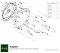 PMC Adapter Kit Mercedes-Benz V12 M120 - BMW M57N HGU HGK / N54 - 240mm / 9.45"