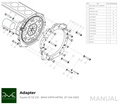 PMC Adapter Kit Toyota JZ - BMW M57N HGU HGK - 228mm / 8.98"