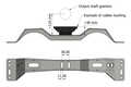 Gearbox mount GM T5/T56/4L60 - Volvo 240