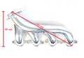 Headers LS Cast, Coated (Rear)