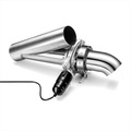 Exhaust cutout valve 4" (102mm) - KIT