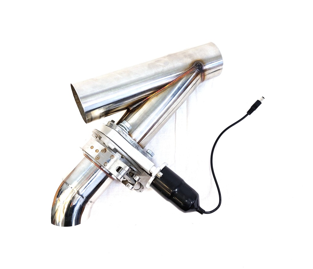 Exhaust cutout valve 4" (102mm) - KIT