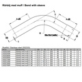 Bent exhaust tube 90° 4" Stainless (102mm)