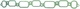 Intake gasket Chevrolet 194-292 CU.IN. 6-CYL. 62-87