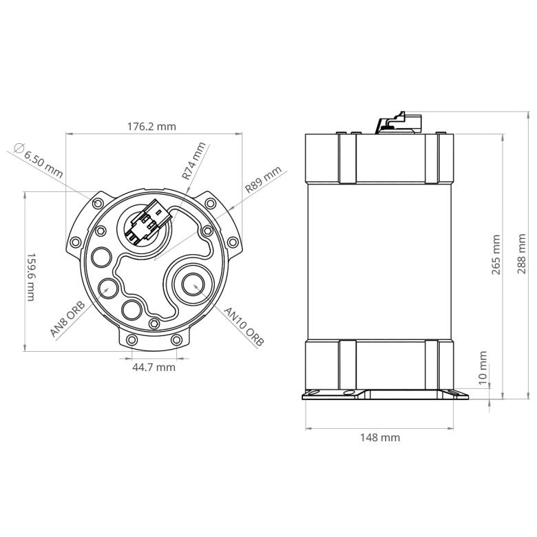 NUKE Fuel Catch tank 3.0L (Brushless pumps)