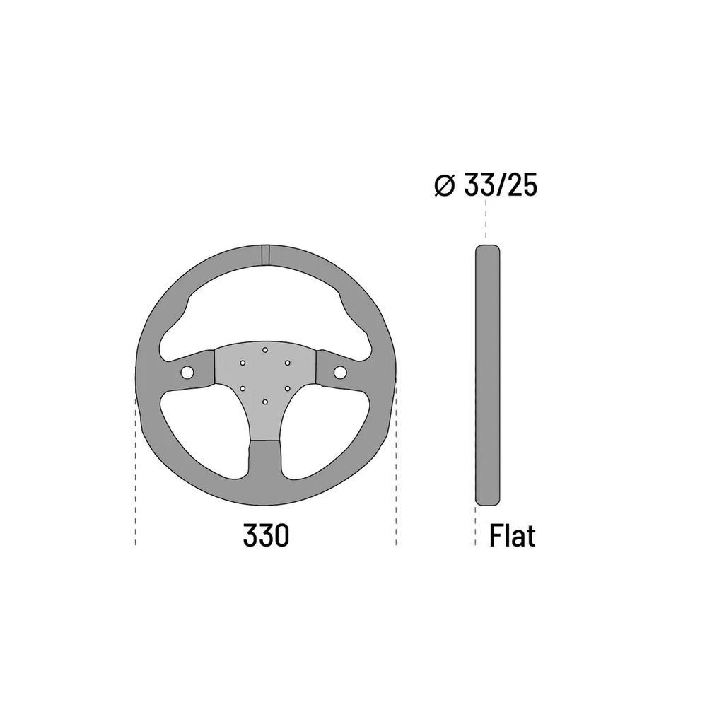 Sparco R330B Steering wheel leather