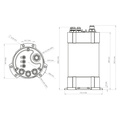 NUKE Fuel Catch tank 3.0L - Deatschwerks DW400