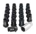 Wheel Nut Aluminum Black M12x1,5 (39mm)