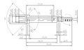 42,3mm Brake Connector pipe double flare