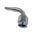 Press fitting female 3/8-24 90 degrees concave (swivel)