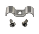 SPD Stainless "Chrome" Double p-clamp 15.9mm