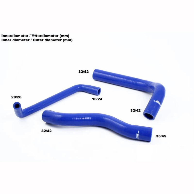 Volvo 240 Radiator Hoses Red