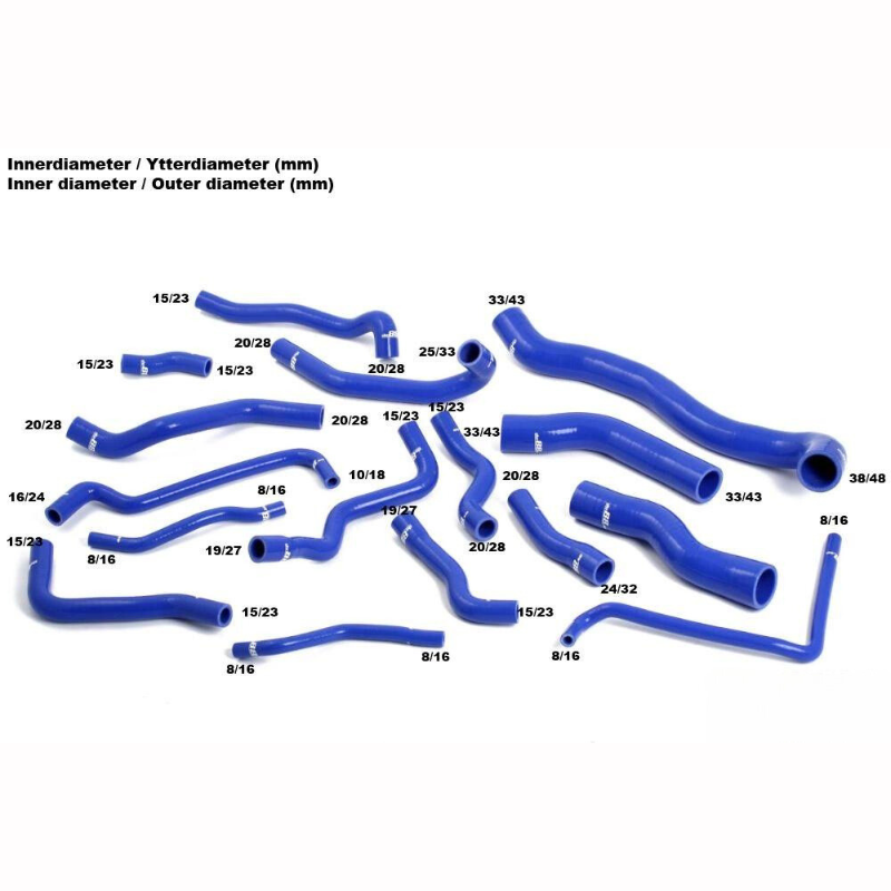 VW GOLF Audi A3/S3 TSI/TFSI Radiator Hoses Blue