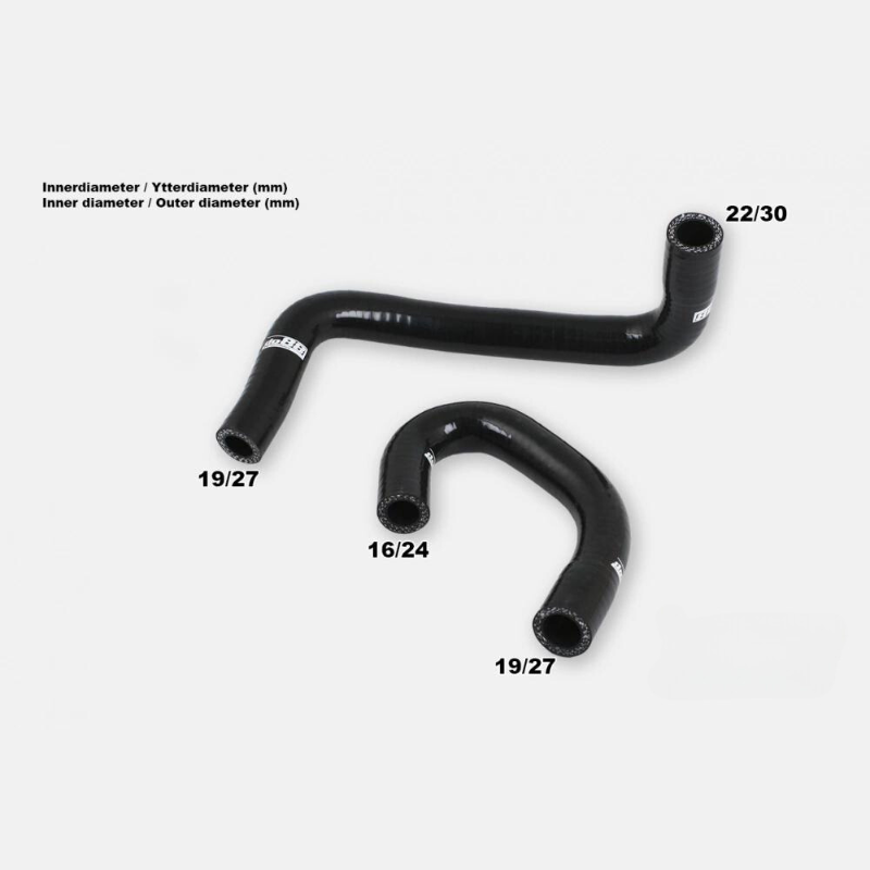 Volvo 240 740 760 780 84-89 Idle motor hoses Black
