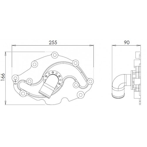 Davies Craig Ford Windsor Water Pump Delete adapter