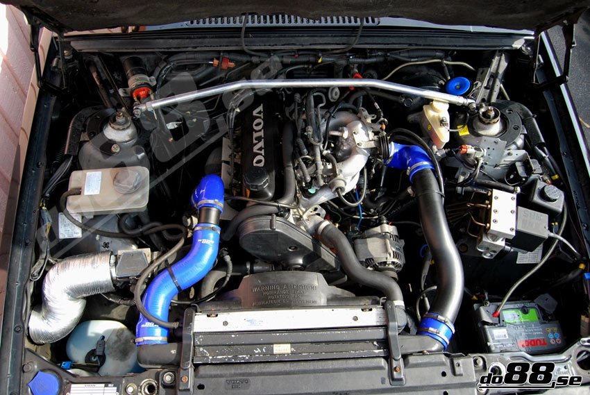 Volvo 700/900 Turbo (without AC) Pressure hoses Blue