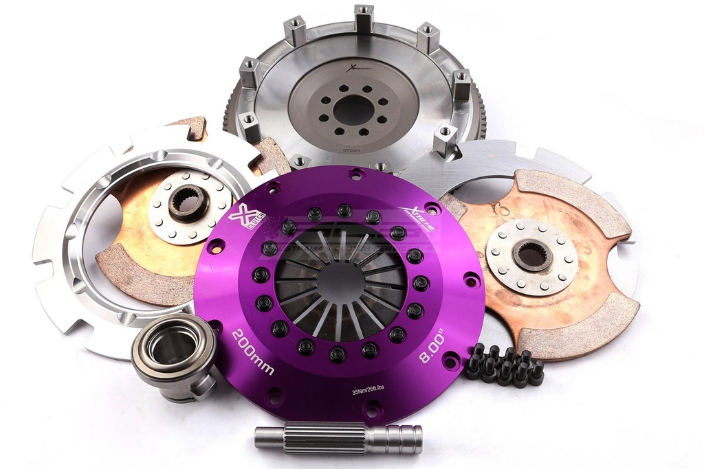 NISSAN 180SX coupe (S13) 2.0 - 200mm Rigid Ceramic Twin Plate Clutch Kit Incl Flywheel 1200Nm