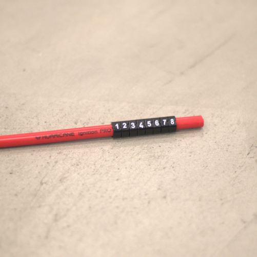 Hurricane Number marker / Cylinder marking for ignition cable