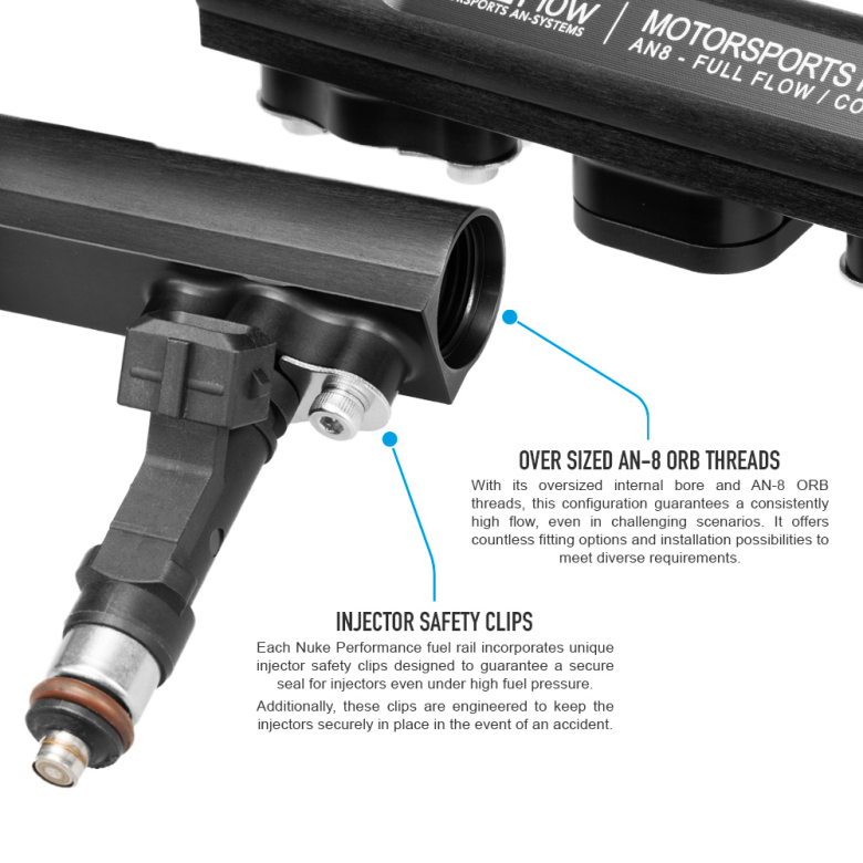 BMW 8cyl S65 Motorsports Fuel Rail (Bolt-On)