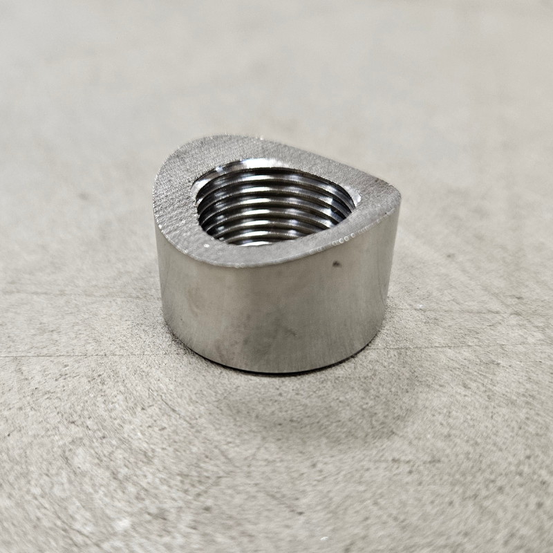 Curved lambda nut M18x1.5 Stainless steel