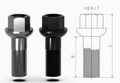 Wheel bolt Black M12x1.5