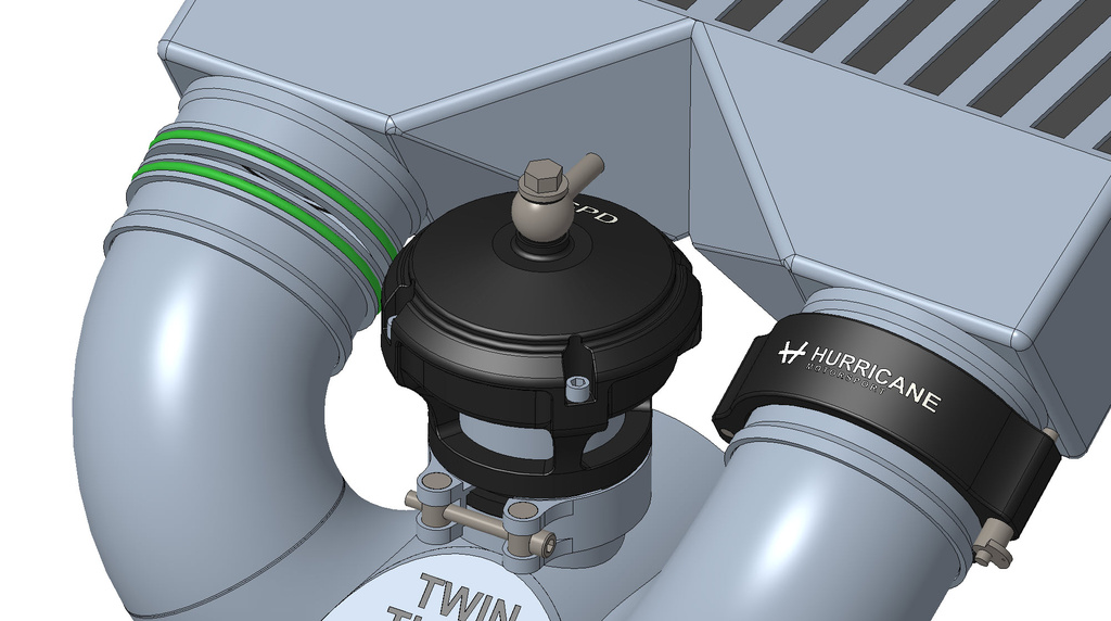 V-Band aluminum 3" - Axially movement