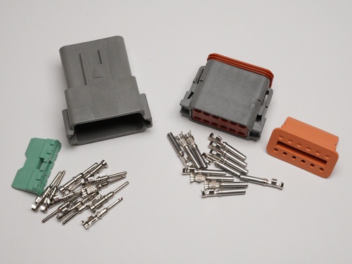 Connector 12-pin DT series male + Female